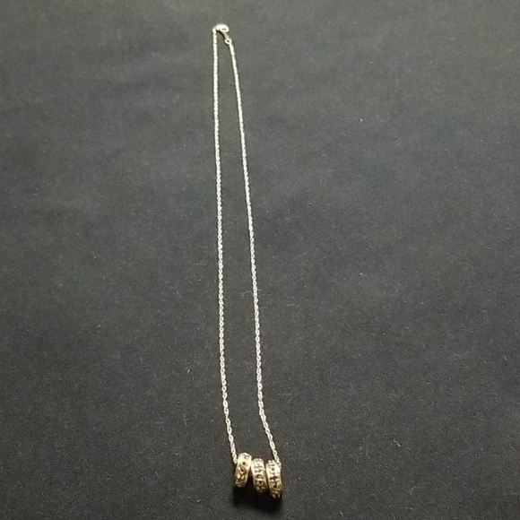 10K Gem Charm Trio Necklace - Picture 4 of 8